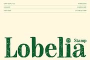 CS Lobelia Stamp, a Serif Font by Craft Supply Co. (Thumbnail 1 of 8)
