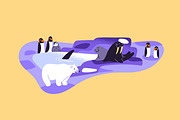 Zoo map design with animals + set, an Animal Illustration by PaperTrident (Thumbnail 4 of 7)