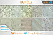 30 Seamless Stone HD Textures Bundle, a Texture Graphic by Marabu Textures Store (Thumbnail 1 of 4)