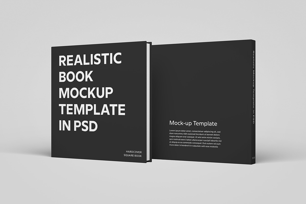 Hardcover Square Book Mockup, a Books & Magazine Mockup by Petr Stránský (Photo 18 of 21)