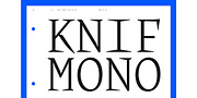 Knif Mono, a Serif Font by A is for... (Thumbnail 1 of 5)