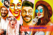 Turn Photos into a Cartoon, an Action Add-On by Photoshop Action (Thumbnail 1 of 7)