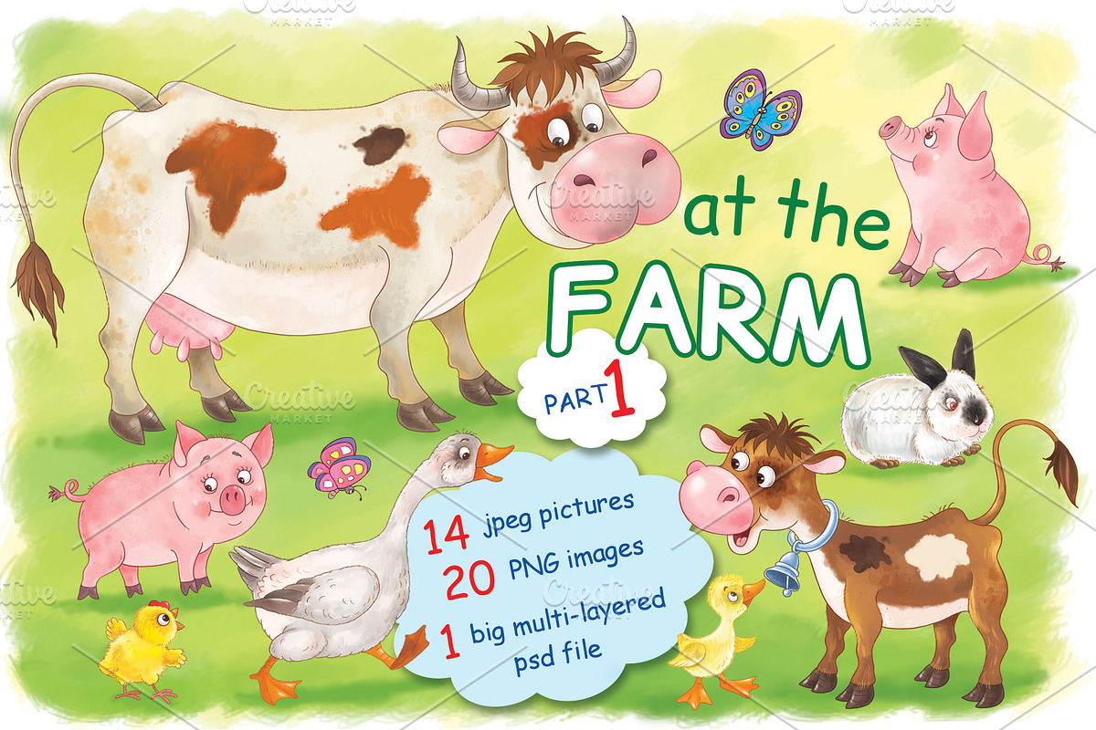 At The Farm - Part1, an Animal Illustration by Haso (Photo 1 of 10)
