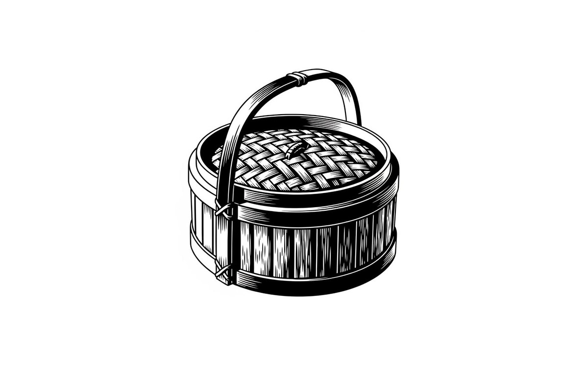 Vintage Bamboo Steamer Silhouette, a Graphic by musafir_fashion (Photo 2 of 14)