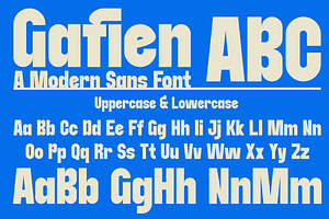 Gafien - A Modern Sans Serif