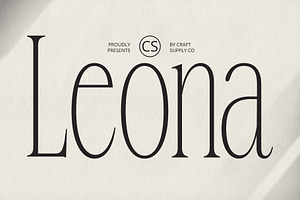 CS Leona Condensed Font