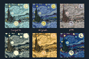 Starry night seamless vector set, a Pattern Graphic by PatternsBlooming (Thumbnail 5 of 8)
