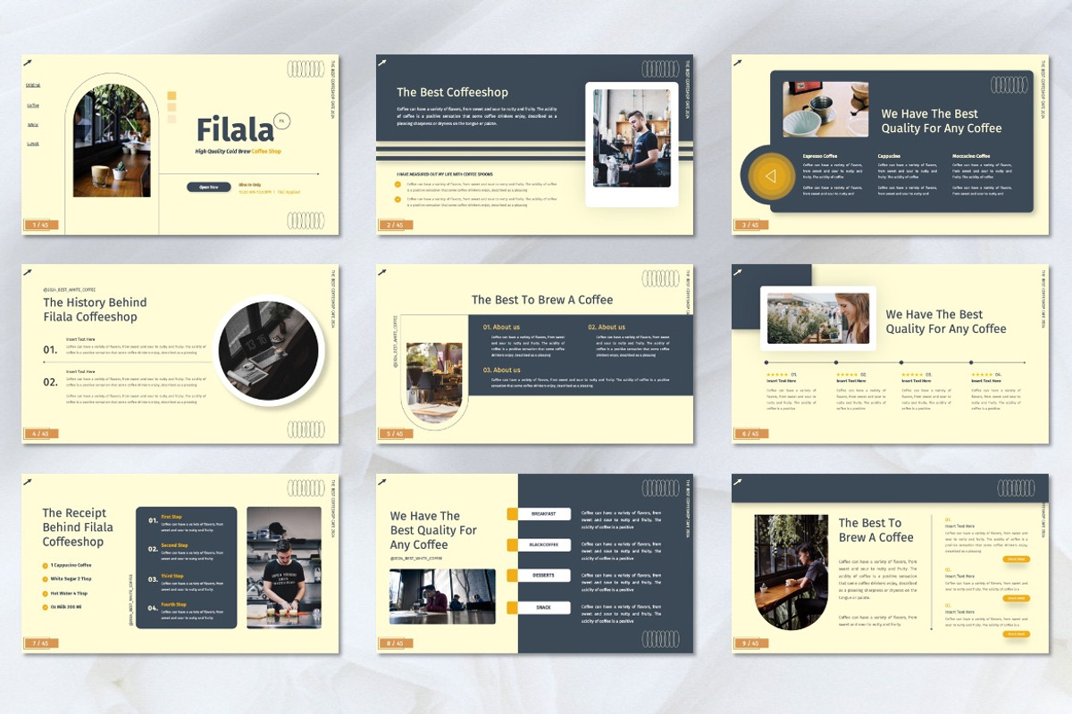 Filala - Coffee Shop Googleslide, a Presentation Template by Dhabee (Photo 3 of 7)