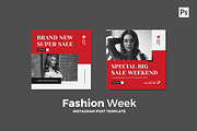 Fashion Week Instagram Post, a Social Media Template by CavenArt (Thumbnail 2 of 5)