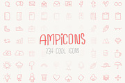 Ampicons / 234 brushed icons, an Icon by ANDYPATH SHOP (Thumbnail 1 of 2)