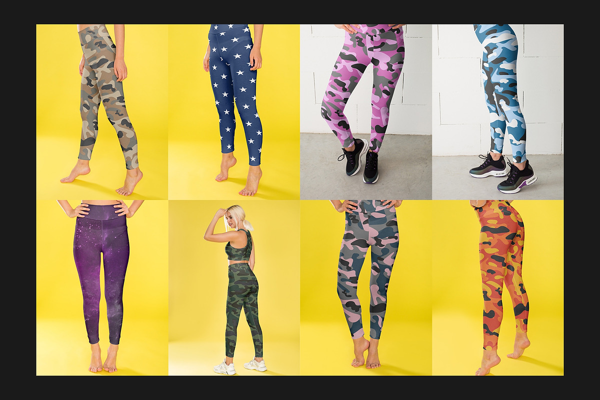 100 Leggings Mock-Up Set, a Bottom Mockup by Freeman Studio (Photo 15 of 24)