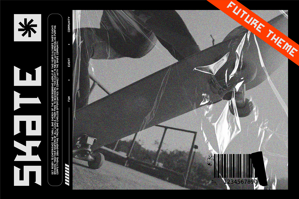 VB Shymo - Futuristic Font, a Sans Serif Font by VALIANTBROTHA (Photo 6 of 8)