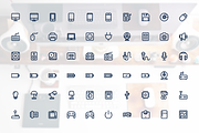 Electronic Devices Icons, an Outline Icon by Limitless (Thumbnail 2 of 3)