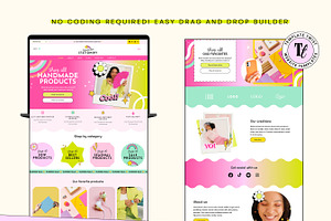 Vibrant Colorful Wix Template Theme