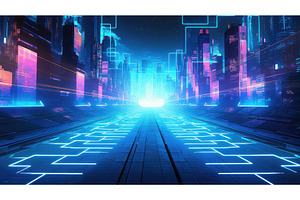 online cyber digital background ai, a Technology Photo by pikepicture