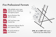 Airport Maps Bundle SVG Vector Files, a Transportation Illustration by AdrianDragne (Thumbnail 3 of 9)