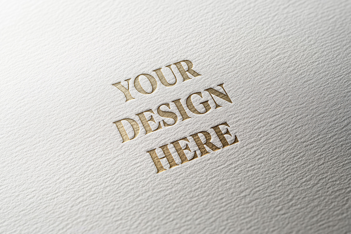 Gold Logo Mockup, a Mockup by Design Squad (Photo 4 of 4)