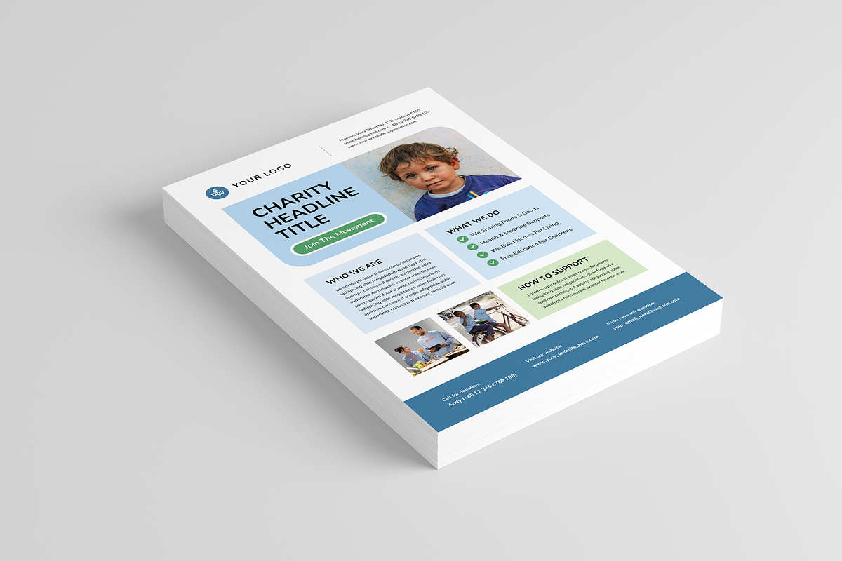 Charity Flyer, a Flyer Template by Leaflove (Photo 2 of 5)