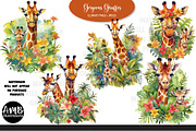 Gorgeous Giraffes clipart, an Animal Illustration by AMBillustrations (Thumbnail 1 of 5)