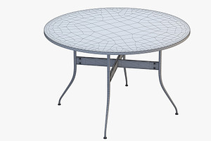 Nelson Swag Leg Round Table 3d Model