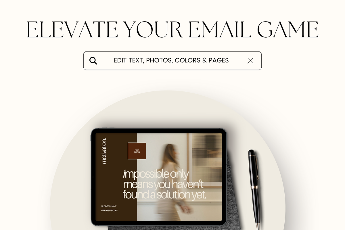 Email Marketing Newsletter Template, an Email Template by Branding Babe Co. (Photo 9 of 9)