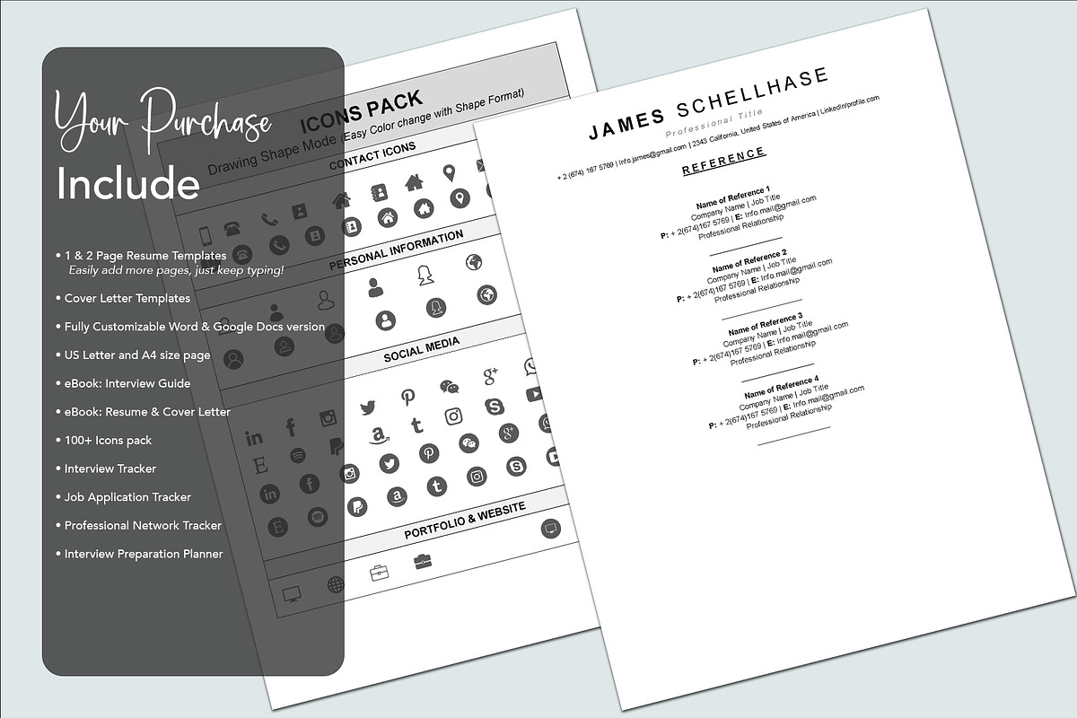 ATS-Friendly Resume Template, word, a Resume Template by Design_Xlab (Photo 6 of 10)