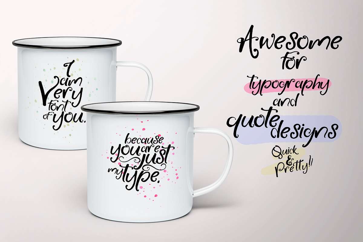 Little Raspberry Typeface+Extras preview 4