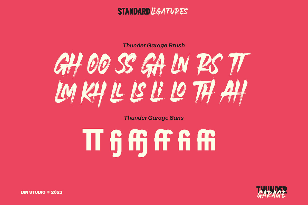 Thunder Garage, a Sans Serif Font by din-studio.com (Photo 9 of 10)
