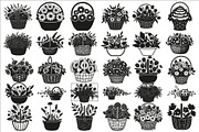 Charming flower basket wall art, an Illustration by Amazin_art (Thumbnail 1 of 32)