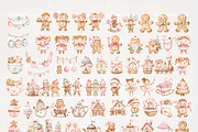 Nursery Gingerbread Clipart 63 PNG, a Seasonal Illustration by EleSArtDesign (Thumbnail 2 of 4)
