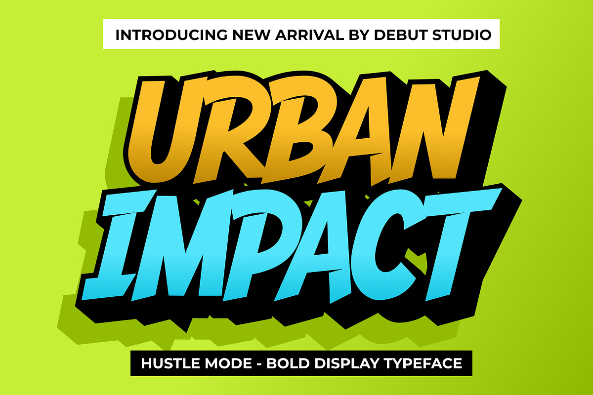 Hustle Mode - Bold Display Typeface, a Sans Serif Font by Debut Studio (Photo 9 of 23)