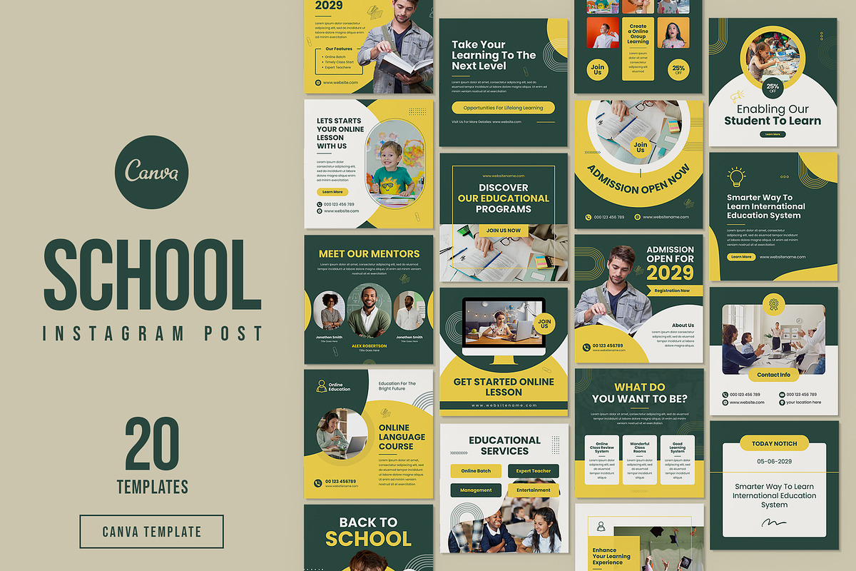 Education Instagram Post | Canva, a Social Media Template by Pixelpick (Photo 1 of 5)