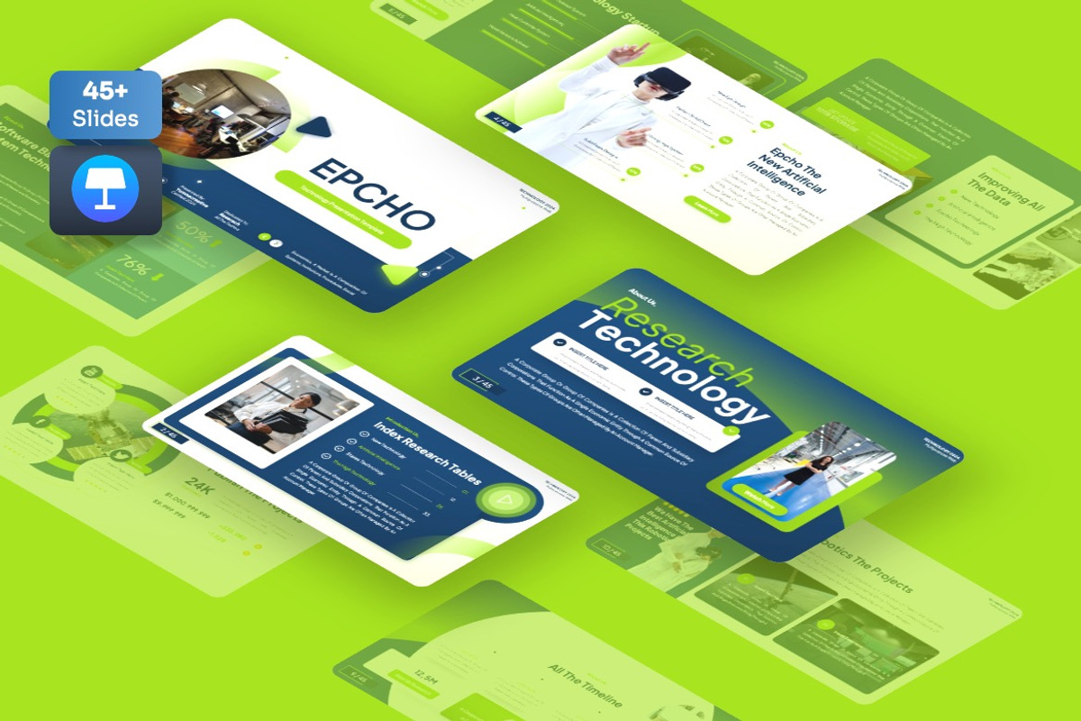 Epcho - Technology Keynote Template, a Presentation Template by Dhabee (Photo 1 of 7)