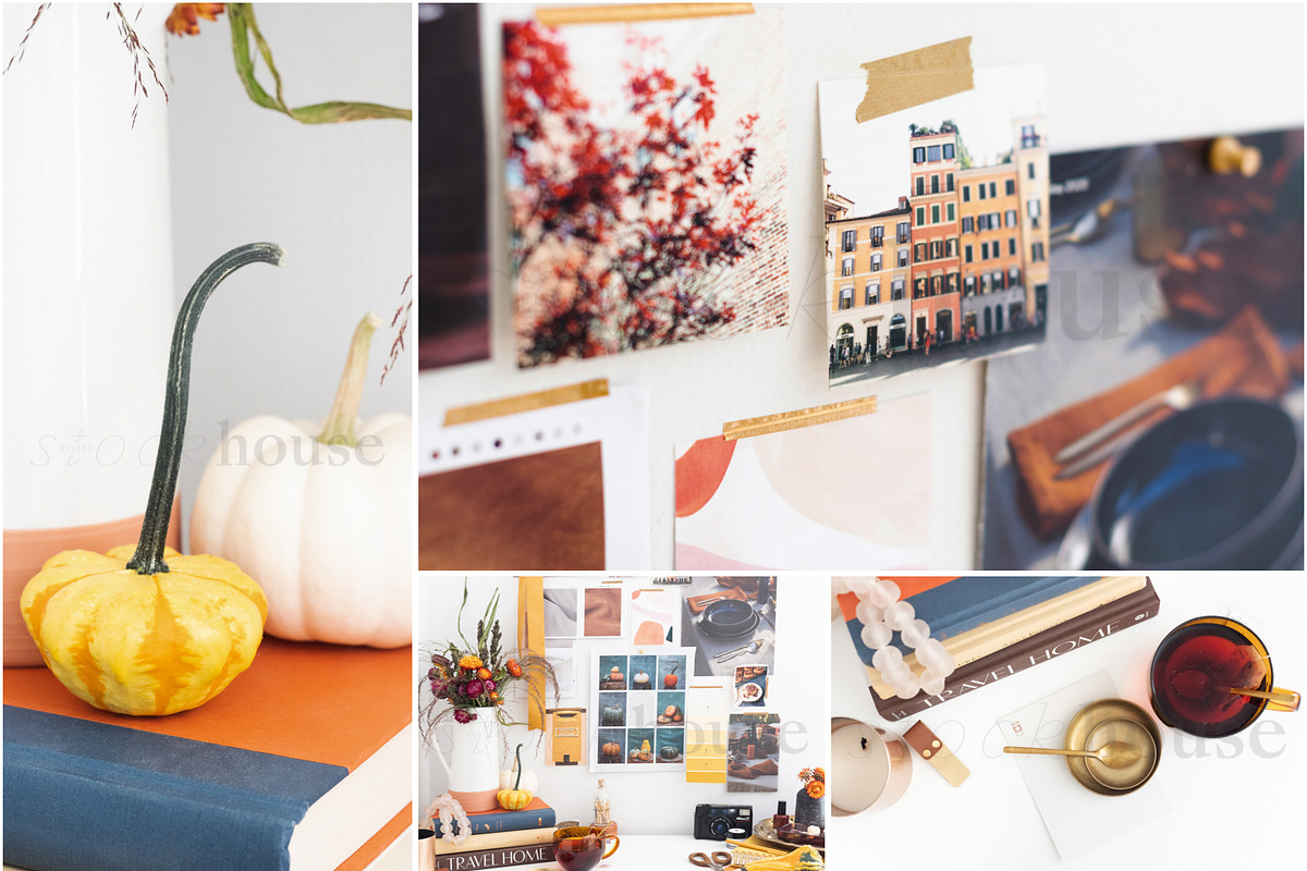 Fall Moodboard Stock Photo Bundle, a Pens & Pencil Mockup by Styled Stock House (Photo 2 of 4)