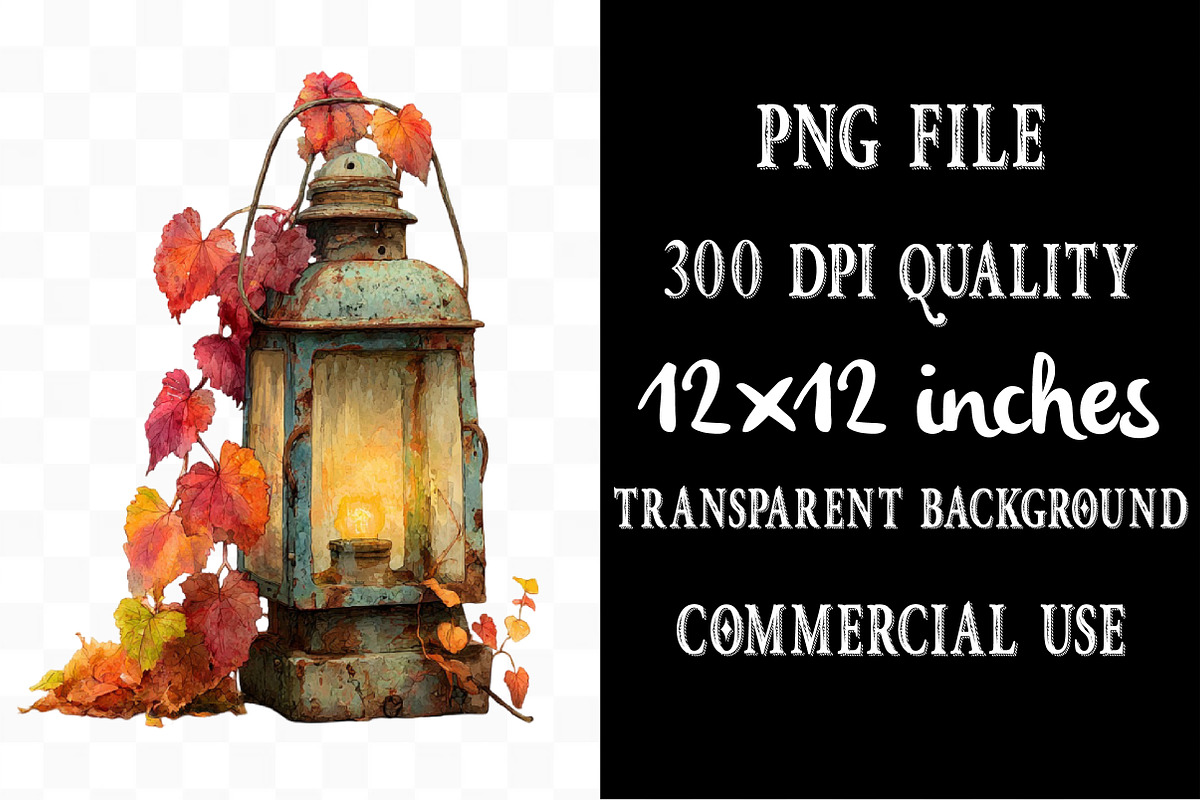 Vintage Autumn Clipart, an Illustration by Designking (Photo 4 of 5)