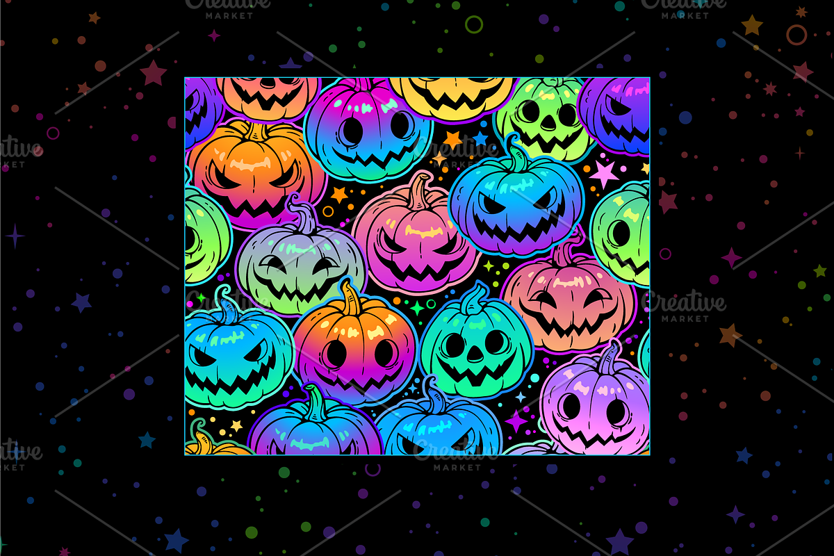 Halloween backgrounds, a Pattern Graphic by Victoria Bat (Photo 7 of 9)