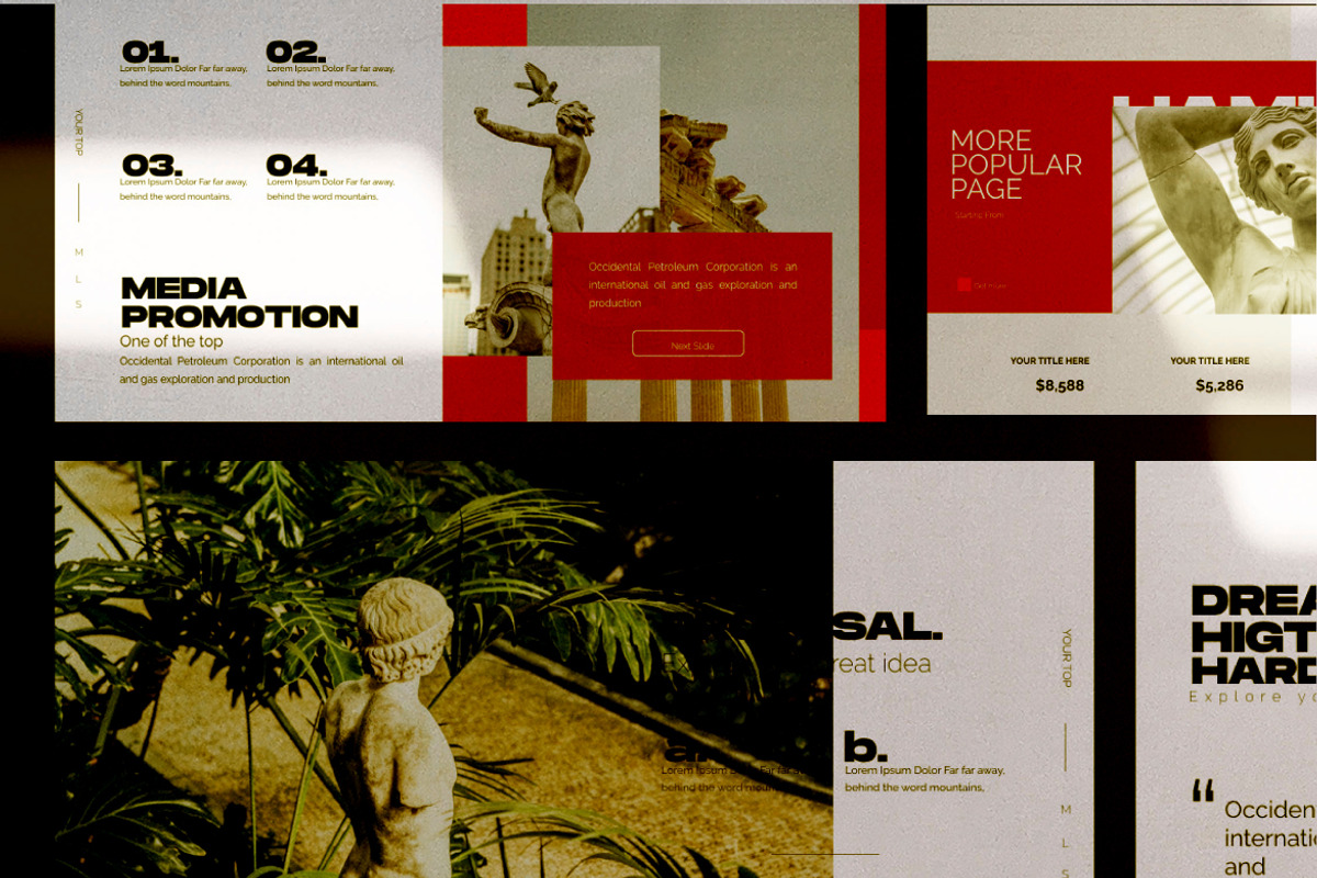 HAMLET - Urban Style Powerpoint, a Presentation Template by Dirtytemp Studio (Photo 6 of 9)