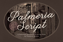 Palmeria a Textured Handwriting Font