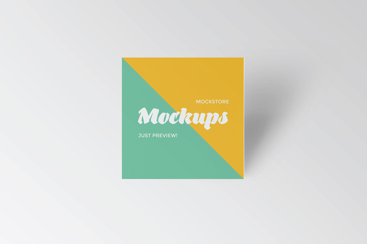 Square Business Card Mockups, a Print Template by Mockstore (Photo 5 of 10)