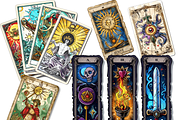 Watercolor Tarot Cards Clipart, an Object Graphic by ArtisticTimberStudio (Thumbnail 2 of 2)