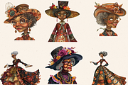 SASSY VICTORIAN OLD LADY CLIPART, a Person Illustration by Daring Digies (Thumbnail 3 of 7)