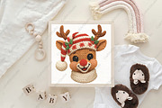 Yarn Crochet Christmas Reindeer PNG, an Illustration by CraftArtStudio (Thumbnail 4 of 4)