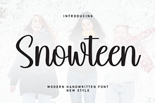 Snowteen | Script Font
