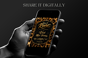 Leopard Print Birthday Invitation, an Invitation Template by InvitingStorys (Thumbnail 5 of 11)