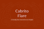 Cabrito Flare, a Sans Serif Font by insigne (Thumbnail 1 of 6)