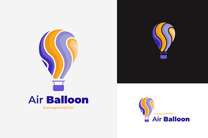 simple colorful air balloon logo, a Branding & Logo Template by Pyruos ID