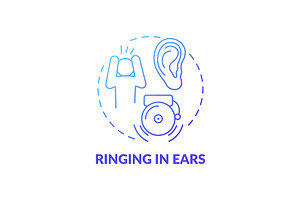 Ringing In Ears Concept Icon