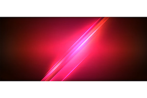 Neon glowing circle rays, light