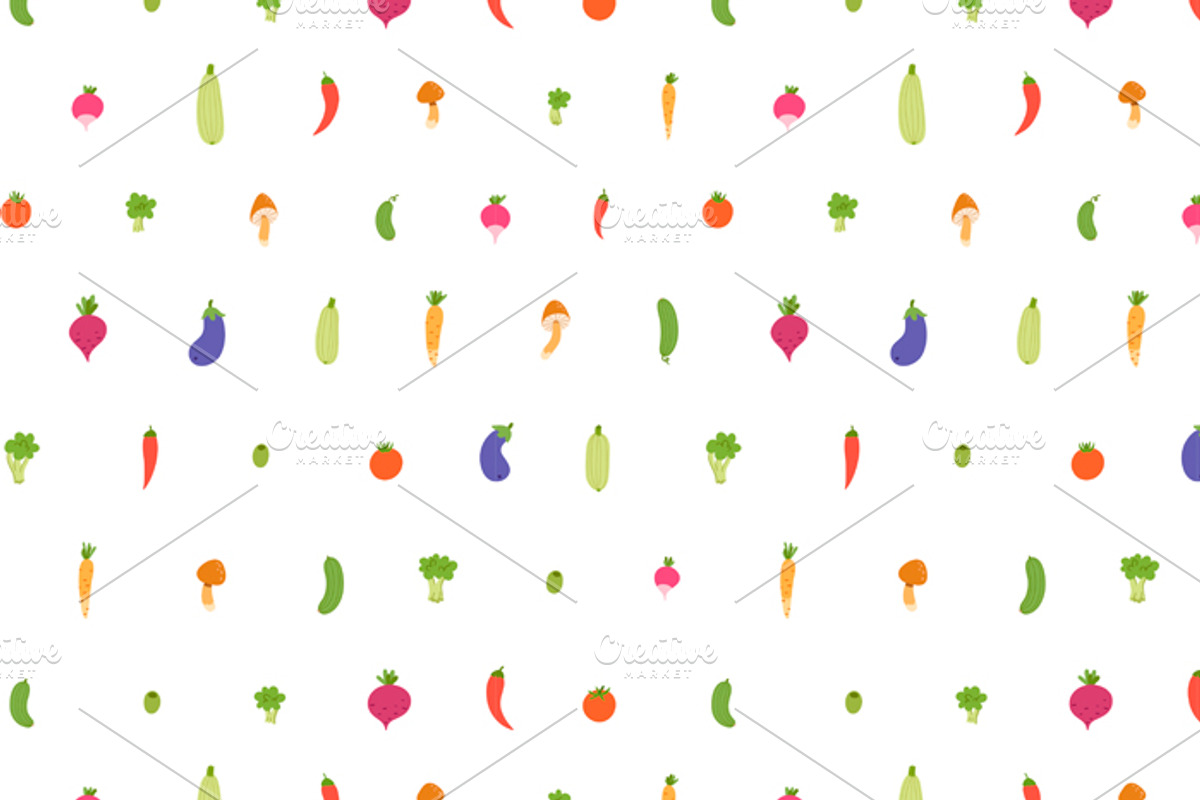 Amazing veggie set, a Pattern Graphic by Stolenpencil (Photo 3 of 5)