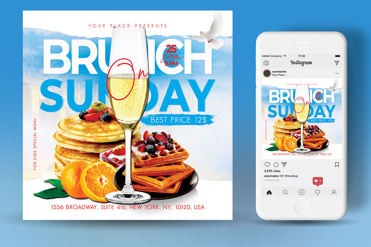Brunch Saturday Flyer, a Flyer Template by Artolus (Photo 2 of 2)